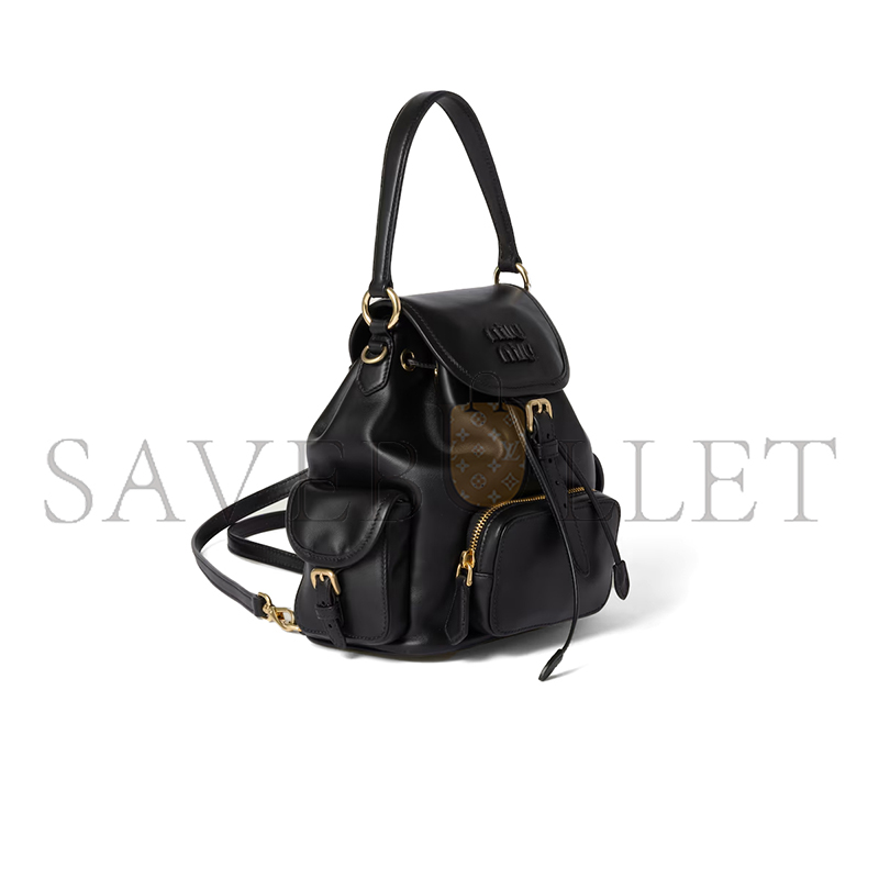 MIU MIU LEATHER BACKPACK 5BZ043 (22*18*11.5cm) MIU MIU LEATHER BACKPACK 5BZ043 (22*18*11.5cm)